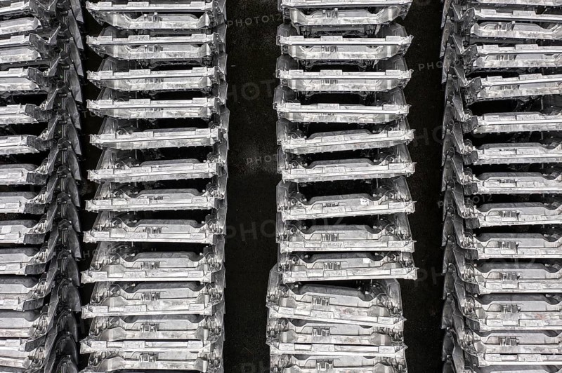 Stamped vehicle parts for the Tesla Y model, Tesla Giga Factory, Grünheide, 28 01 2023