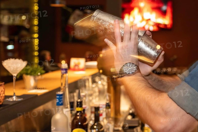 Bartender drink mixing