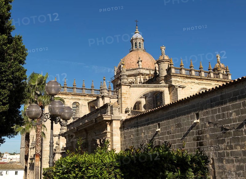 Cathedral church dome in Jerez de la Frontera, Cadiz province, Spain, Europe