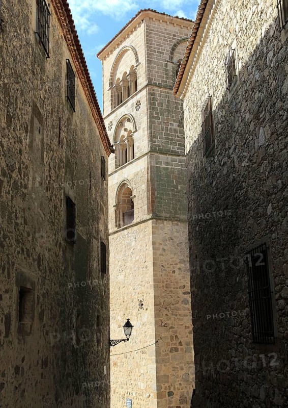 Iglesia de Santa Maria la Major church, in historic medieval town of Trujillo, Caceres province, Extremadura, Spain, Europe