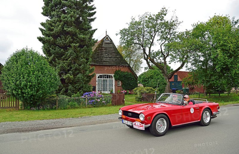 Europe, Germany, Lower Saxony, Lower Elbe Classics, classic car tour, Triumph TR 6, year of construction 1971, Europe