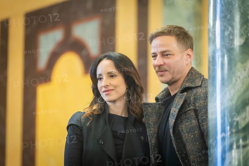 Stephanie Stumph and Tom Wlaschiha - Press event for the moderation of the SemperOperaball 2024, Dresden, Saxony, Germany, Europe