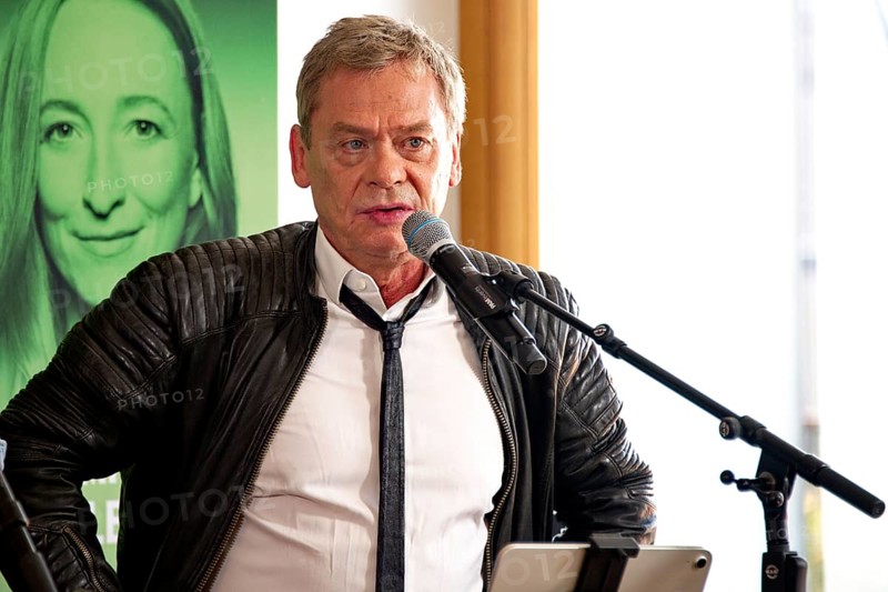 Sylvester Groth (Doctor Doom), reading and Q & A with the actors and speakers, MARVELS WASTELANDERS, Photocall for the presentation of the 6th and final season of the Audible Original Podcast series (release: 13/09/2024), Audible Representative Office, Berlin, 26/08/2024