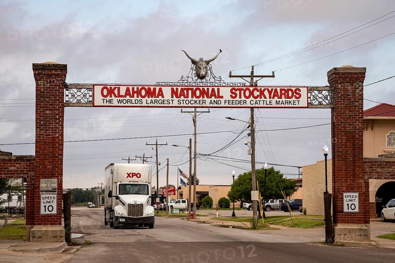 Oklahoma City, Oklahoma, The entrance to the Oklahoma National Stockyards. Since it was founded in 1910, more than 100 million cattle have been sold at ONSY's weekly auctions