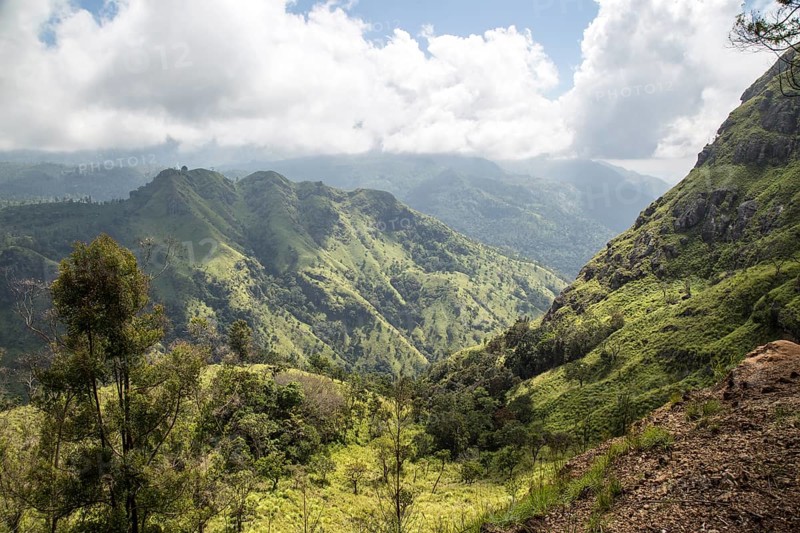 View of Ella Gap pass, Ella, Badulla District, Uva Province, Sri Lanka, Asia