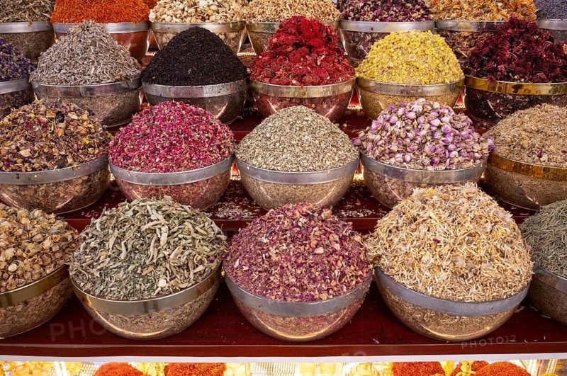Various spices, Spice Souq, Grand Souq-Bur, Market, Deira, Dubai, United Arab Emirates, VAR, Asia