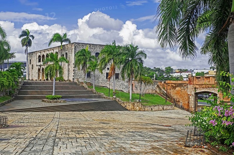 Alcázar de Colón, Columbus Alcazar, first fortified Spanish palace in the Americas in Ciudad Colonial of the city Santo Domingo, Dominican Republic, first fortified Spanish palace in the Americas in Ciudad Colonial of the city Santo Domingo, Dominican Republic, Central America