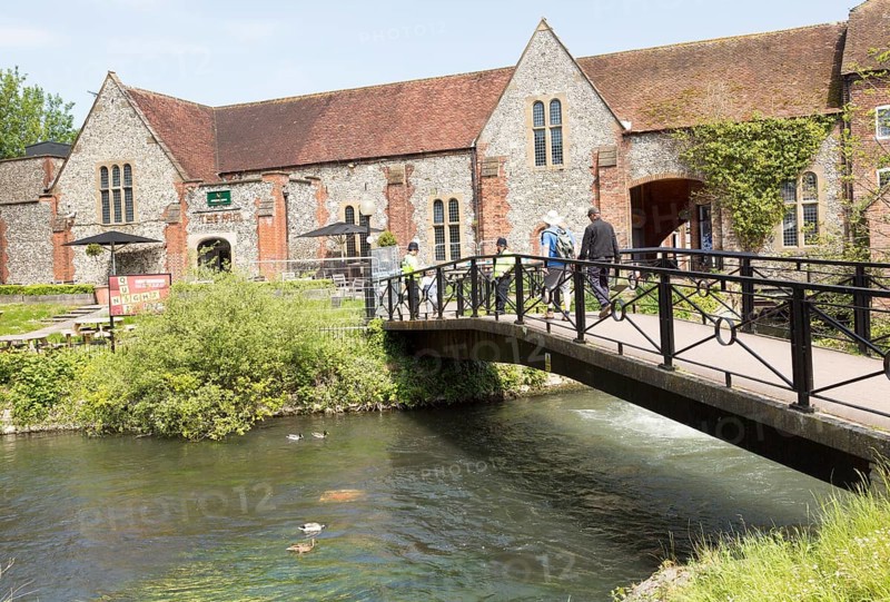 The Mill pub cordoned off by police May after nerve agent attack on the Skripals in March 2018, Salisbury, Wiltshire, England, UK