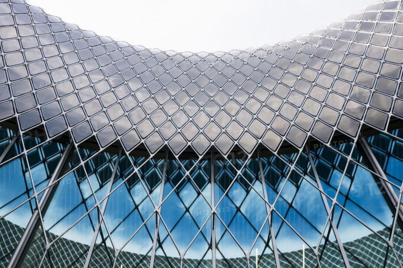 Novartis Pavilion, architecture firm AMDL CIRCLE and architect Michele De Lucchi, Novartis Campus, timber construction, façade with photovoltaics, Basel, Canton of Basel-Stadt, Switzerland, Europe