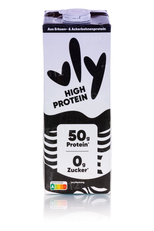 Vly Variety High Protein vegan pea milk substitute Milk substitute released against a white background