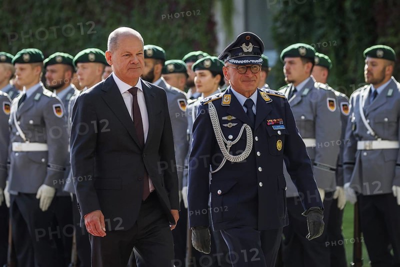 Olaf Scholz, Federal Chancellor, during a reception at the Federal Chancellery in Berlin, 28/08/2024