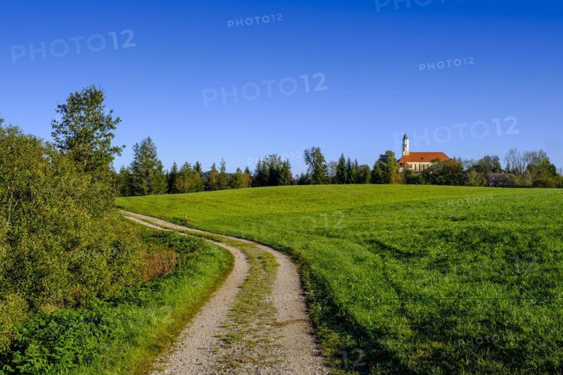 Reutberg Monastery, Sachsenkam, Tölzer Land, Alpine foothills, Upper Bavaria, Bavaria, Germany, Europe