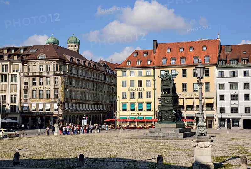 Europe, Germany, Bavaria, Munich, City, Max-Joseph-Platz, Monument, Hamburg, Hamburg, Federal Republic of Germany, Europe
