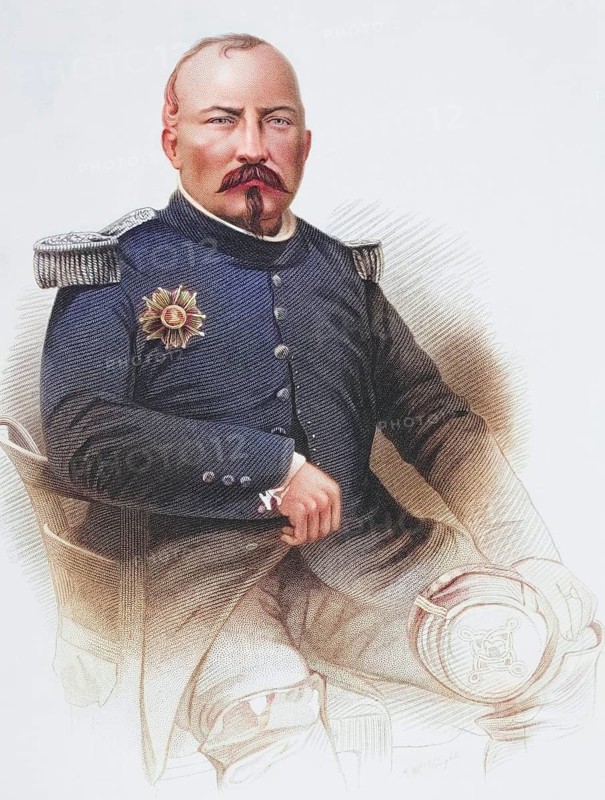 Pierre Francois Joseph Bosquet, 1810, 1861, French General in the Crimean War, Illustration from Gallery of Historical Portraits, published around 1880, Historical, digitally restored reproduction from a 19th century original, Record date not stated