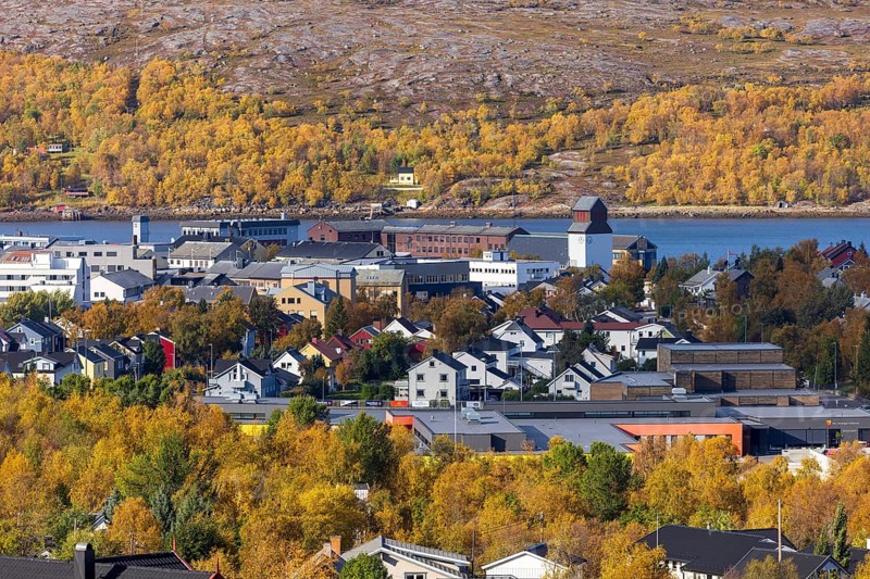 View of Kirkenes, September 2024, Finnmark, Norway, Europe