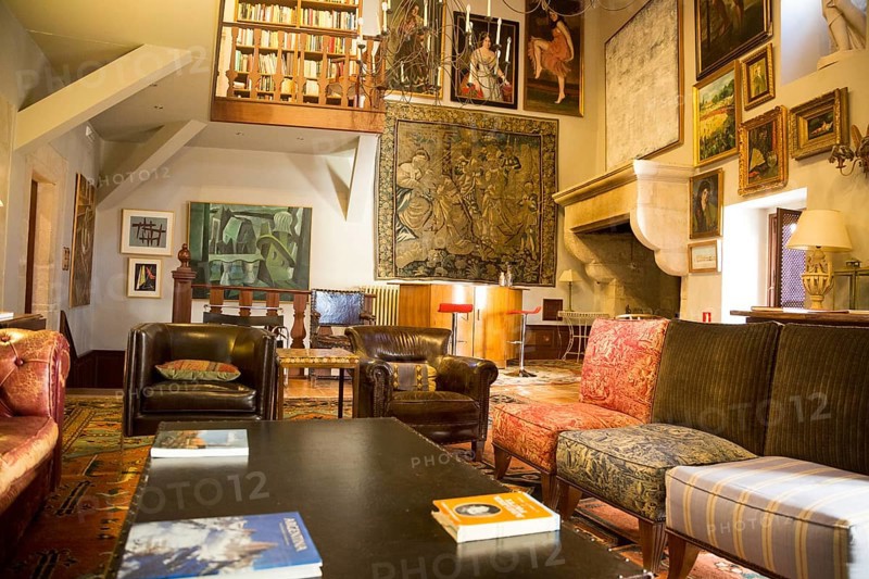 Interior of Palacio Chaves Hotel, historic medieval town of Trujillo, Caceres province, Extremadura, Spain, Europe