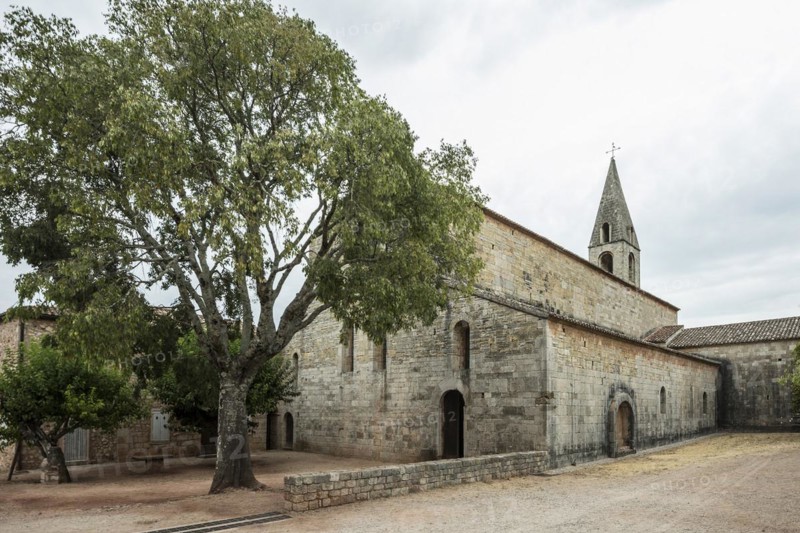 Romanesque Cistercian monastery, Abbaye du Thoronet, Département Var, Provence-Alpes-Côte d'Azur, France, Europe