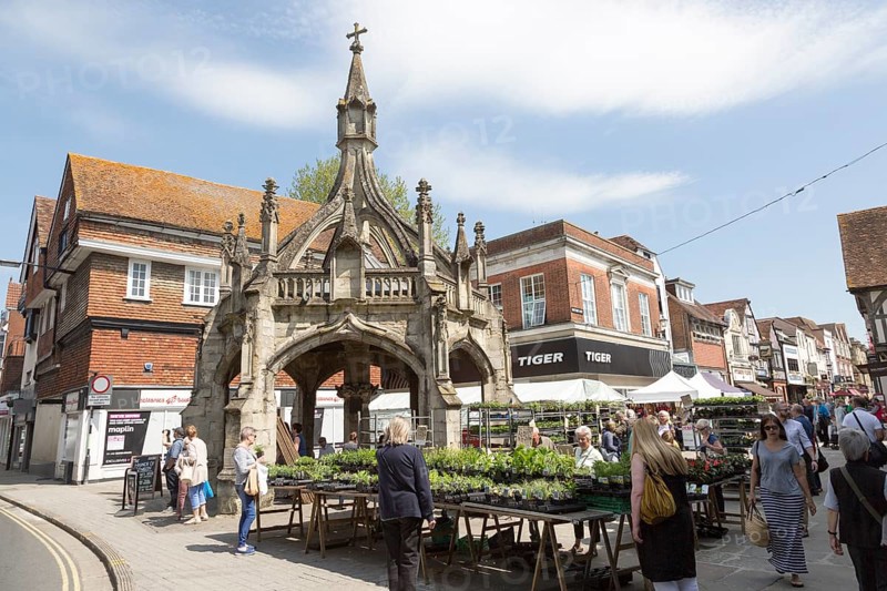 Market cross known as Poultry Cross, Salisbury, Wiltshire, England, UK