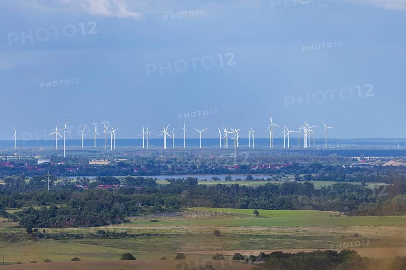 Wind farm near Brottewitz, Liebschützberg, Liebschütz, Saxony, Germany, Europe