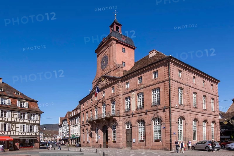 Hotel de Ville, Town Hall, Wissembourg, Alsace, France, Europe