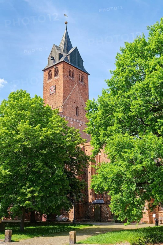The church of St Nikolai in the old town of Gardelegen. Hanseatic town of Gardelegen, Saxony-Anhalt, Germany, Europe