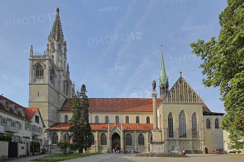 Gothic Minster of Our Lady, Confession Square, Constance, Obersee, Lake Constance, Lake Constance region, Baden-Württemberg, Germany, Europe
