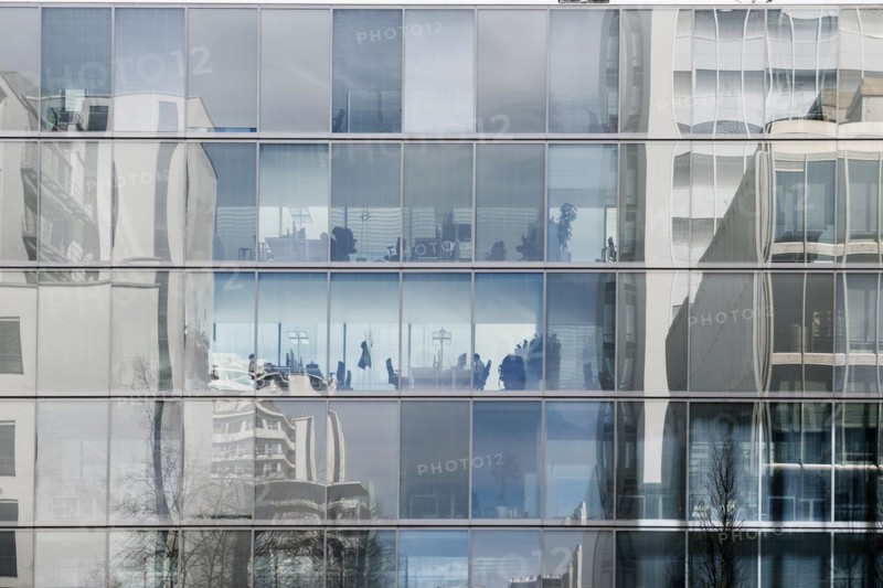 Modern architecture, office building, architects Sejima & Nishizawa (SANAA), Novartis Campus, Basel, Canton of Basel-Stadt, Switzerland, Europe