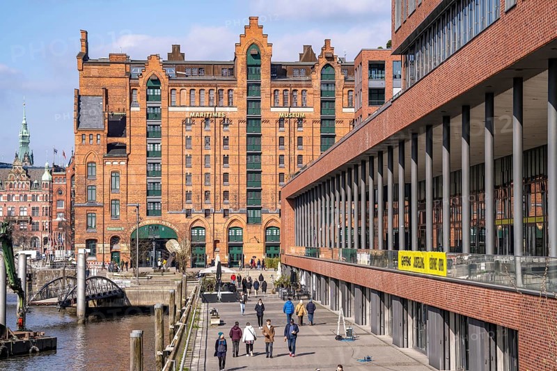 Hafencity, Überseequartier, Speicherstadt, Magdeburger Hafen, International Maritime Museum Hamburg, Elbtorpromenade, Germany, Europe