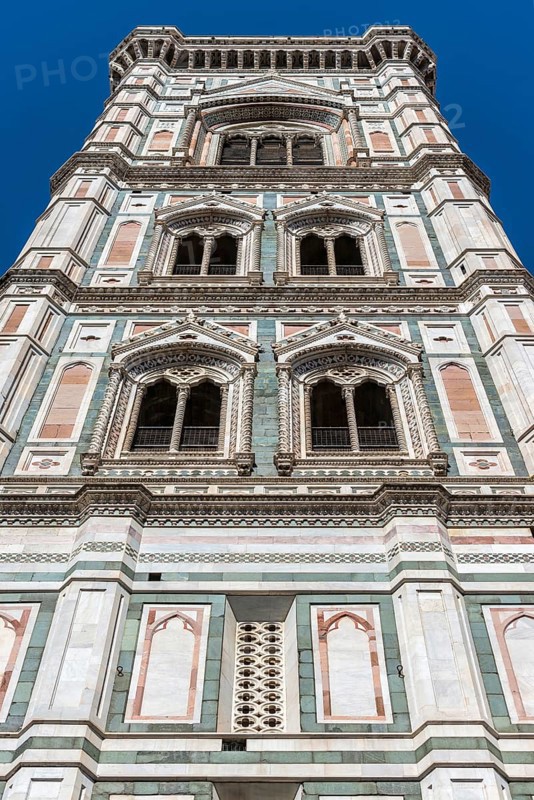Campanile of the Cathedral of Santa Maria del Fiore, Duomo, building, architecture, history, culture, architecture, art, tourism, city trip, Florence, Tuscany, Italy, Europe