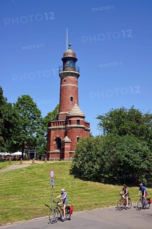 Europe, Germany, Schleswig Holstein, Kiel, Kiel Fjord, Baltic Sea, Holtenau lighthouse, Kiel Canal entrance, inaugurated on 21 June 1895, Hamburg, Hamburg, Federal Republic of Germany, Europe