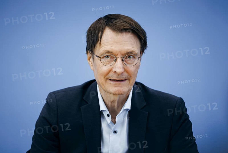 Karl Lauterbach (SPD), Federal Minister of Health, recorded during a press conference on the Healthy Heart Act at the Federal Press Conference in Berlin, 28 August 2024