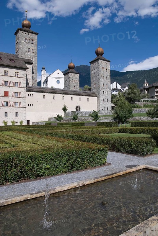 Stockalper Castle in Brig, Valais, Switzerland, Europe