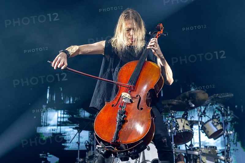 Eicca Toppinen from Apocalyptica live on Plays Metallica Vol.2 Tour 2024 at the Columbiahalle in Berlin on 13 October 2024