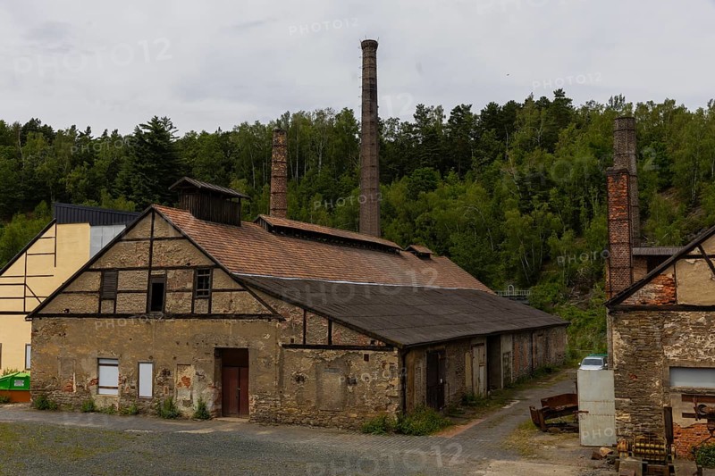 The more than 800-year-old Muldenhütten smelter site. The still existing, historical and heritage-protected smelter buildings as well as their partially preserved technical facilities make the site one of the oldest still existing sites of non-ferrous metallurgy in Germany, 19th Day of the Mining and Metallurgy Show Plants in the District of Central Saxony, Muldenhütten, Saxony, Germany, Europe