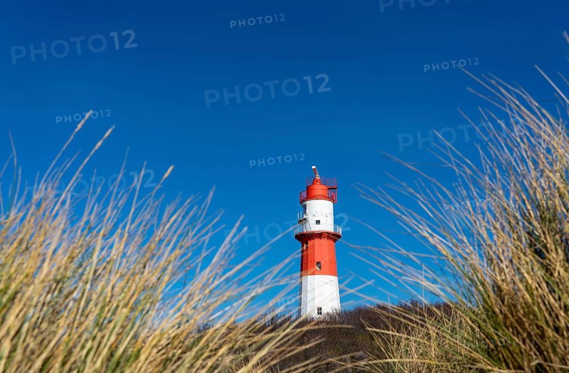 Small Borkum lighthouse, out of service since 2003, still serves as an antenna support for the Ems traffic safety system, North Sea island of Borkum, Lower Saxony, Germany, Europe