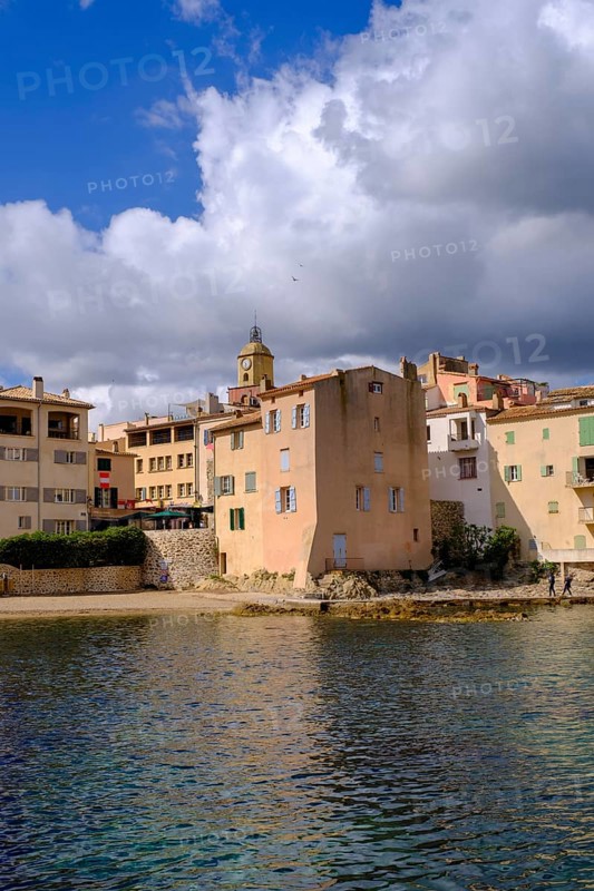 Old town, with remains of city walls, Saint Tropez, Var, French Riviera, Provence-Alpes-Cote d'Azur, Cote d Azur, France, Europe