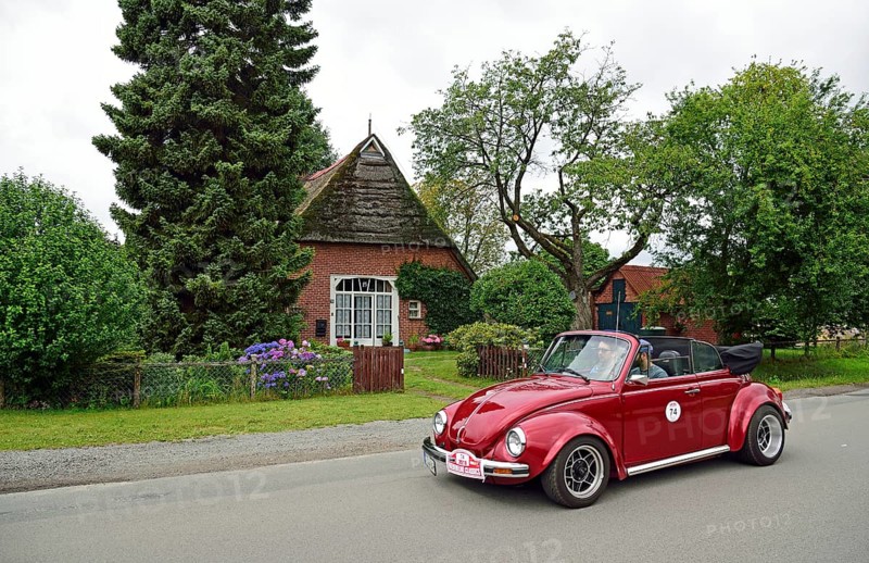 Europe, Germany, Lower Saxony, Lower Elbe Classics, Classic Car Tour, VW Beetle Convertible 1303, Year 1976, Europe