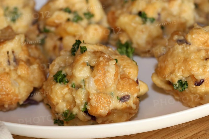 Homemade bread dumplings