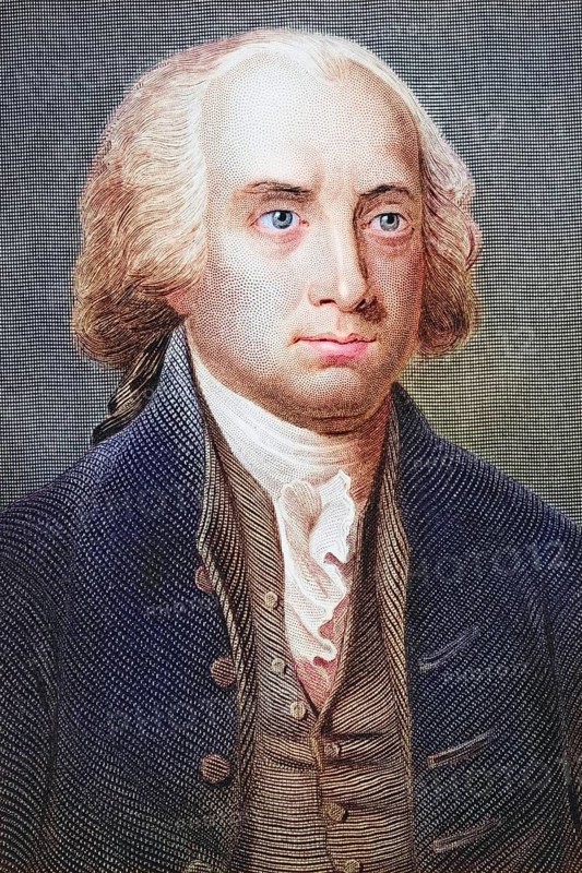 James Madison, 1751, 1836, Fourth President of the United States 1809, 1817, Illustration from Gallery of Historical Portraits, published around 1880, Historical, digitally restored reproduction from a 19th century original, Record date not stated