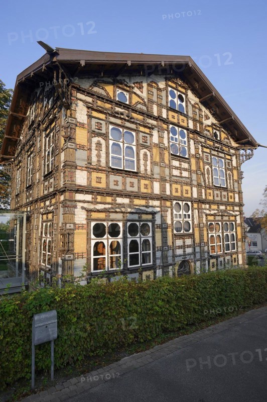 Junkerhaus, half-timbered house by Karl Junker, Lemgo, North Rhine-Westphalia, Germany, Europe