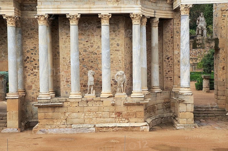 Teatro Romano, Roman Amphitheatre, Merida, Extremadura, Spain, Europe