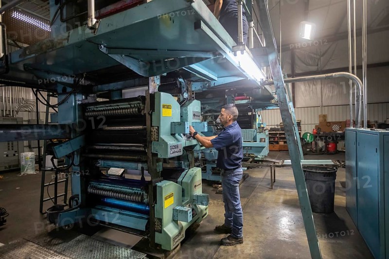 Liberal, Kansas, Danny Moura runs the printing press at the Leader & Times. Besides its own paper, the company prints weekly community newspapers for publishers in Kansas, Colorado, Texas, and Oklahoma, helping to keep local journalism alive. Across the country, more than 2, 000 local newspapers have closed in recent years