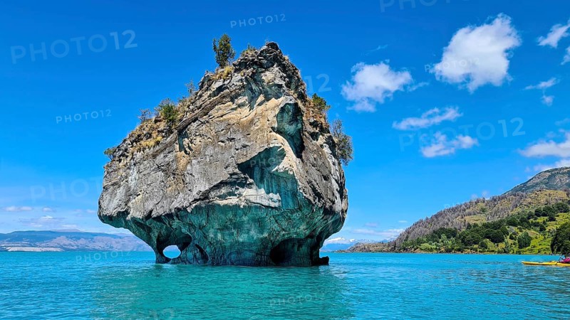 Capillas de Marmol in Lago General Carrera in Patagonia on the Carretera austral, Patagonia, Chile, South America