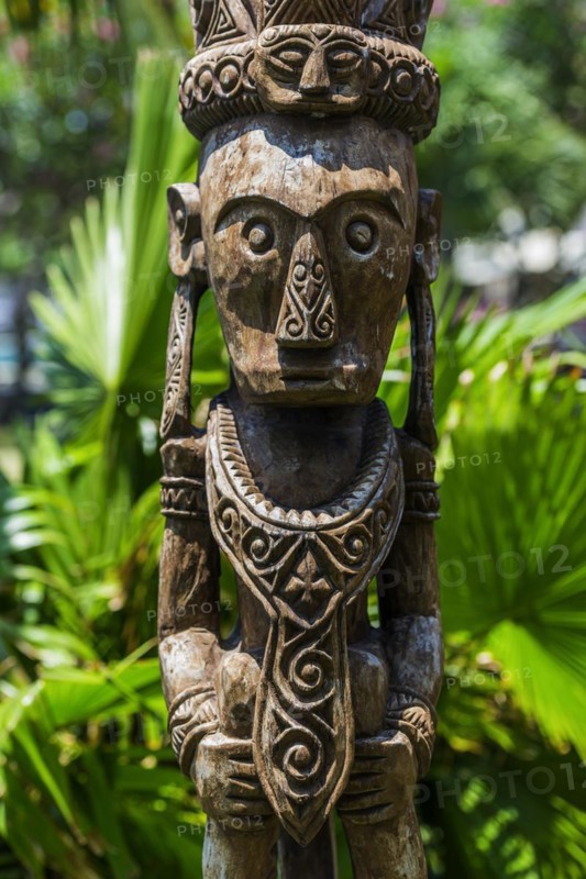 Statue of a native, sculpture, figure, totem, sculpture, religion, tree, wood, art, architecture, interior, monument, culture, tradition, wooden, symbol, travelling, tourism, icon, representation, image, worship, venerate, garden, exhibition, garden decoration, wellness, spa, Indonesia, Asia