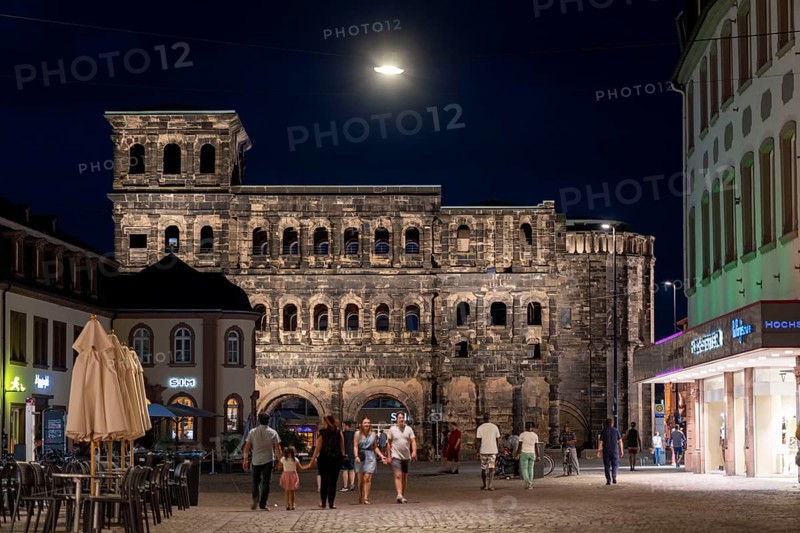 The Porta Nigra, Roman city gate, UNESCO World Heritage Site, in Trier, Rhineland-Palatinate, Germany, Europe
