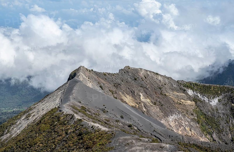Irazu Volcano, Irazu Volcano National Park, Parque Nacional Volcan Irazu, Cartago Province, Costa Rica, Central America