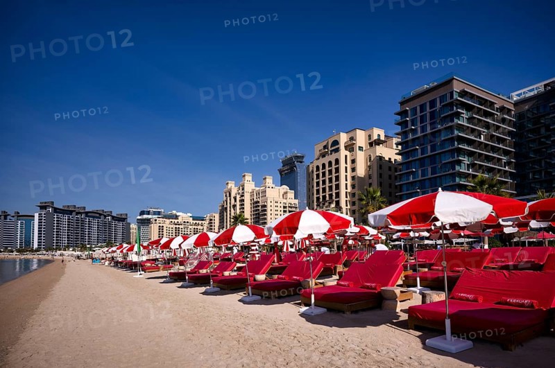 Hotel NH Collection, Hotel Fairmont The Palm Jumeirah, Palm Couture Residences, behind Hotel The View At The Palm, Nakheel West Beach, Beach, The Palm Jumeirah, Dubai, United Arab Emirates, VAR, Asia