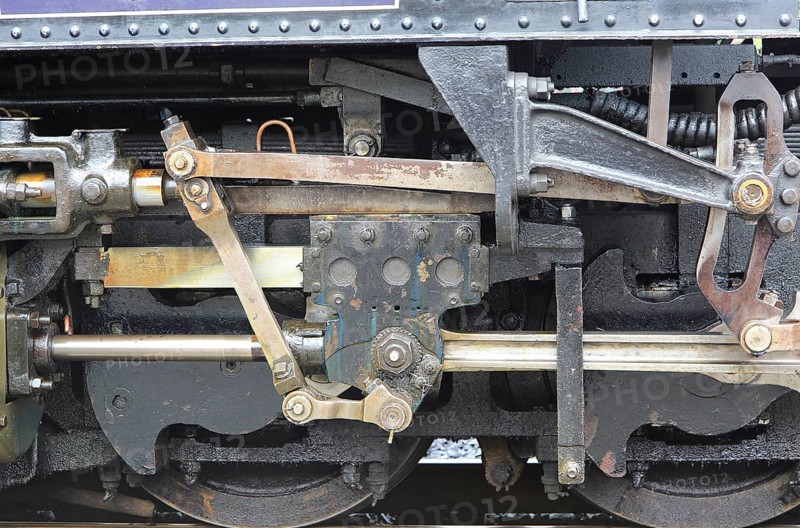 Steam train of Welsh Highland Railway, Porthmadog station, Gwynedd, north west Wales, UK