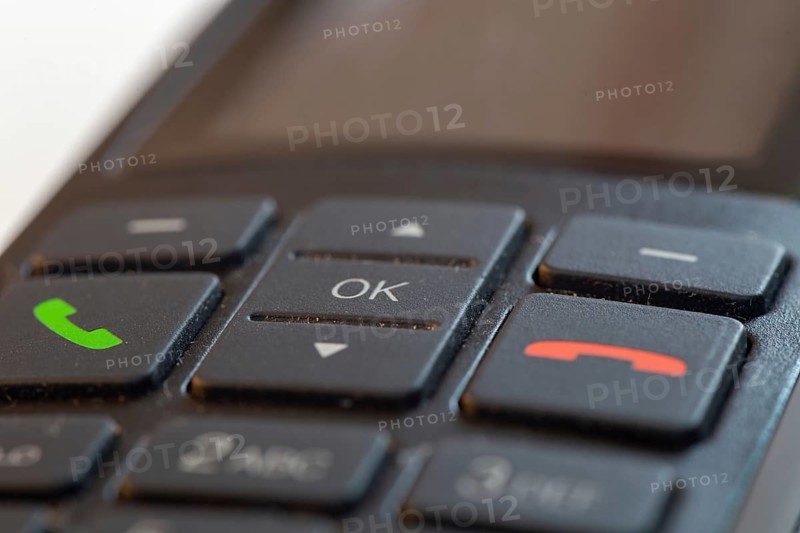 Close-up of a (landline) telephone