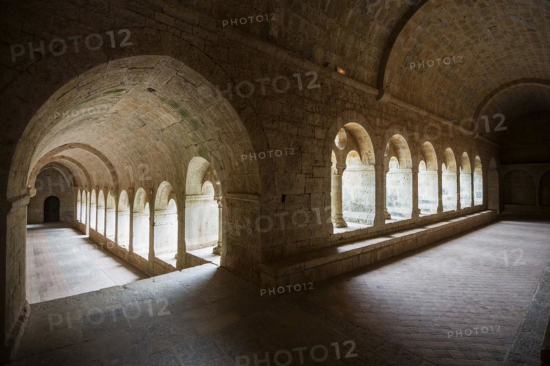 Romanesque Cistercian monastery, Abbaye du Thoronet, Département Var, Provence-Alpes-Côte d'Azur, France, Europe